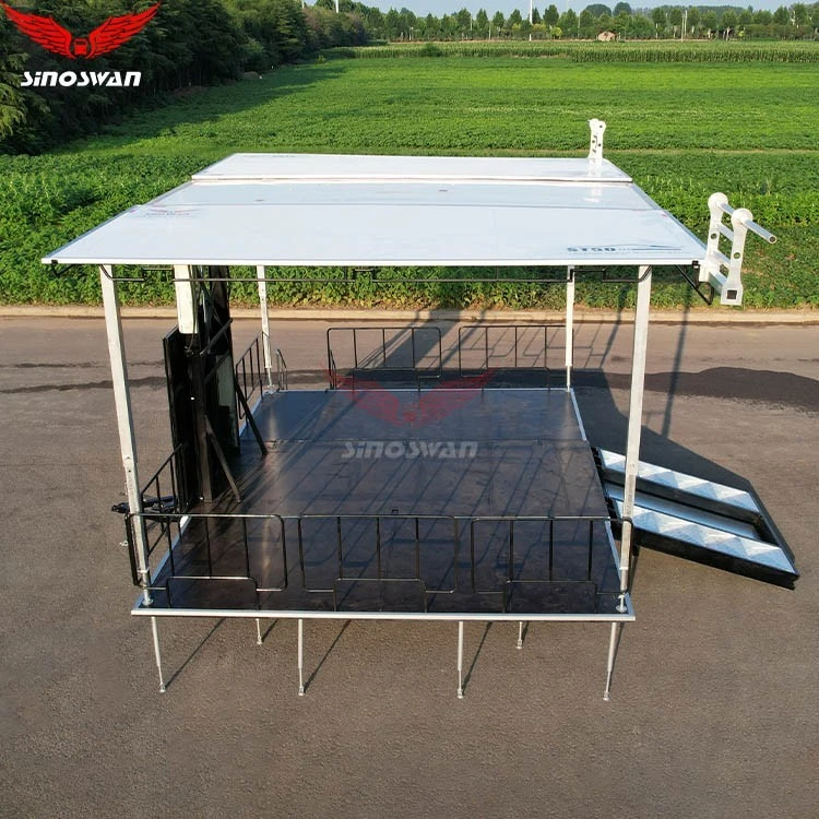 Expandable Multi Function Event Stage Trailer factory