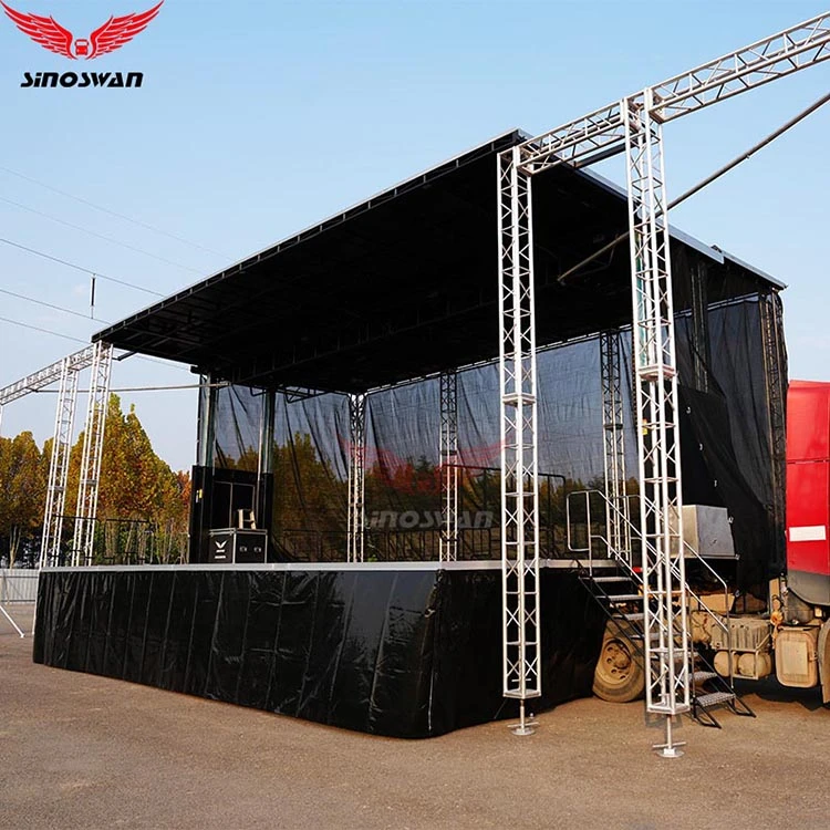 14x8.7m Mobile Gospel Worship Stage Trailer