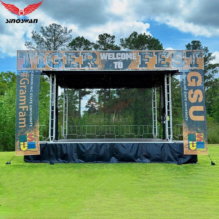 Touring Band Performance Semi Stage Trailer